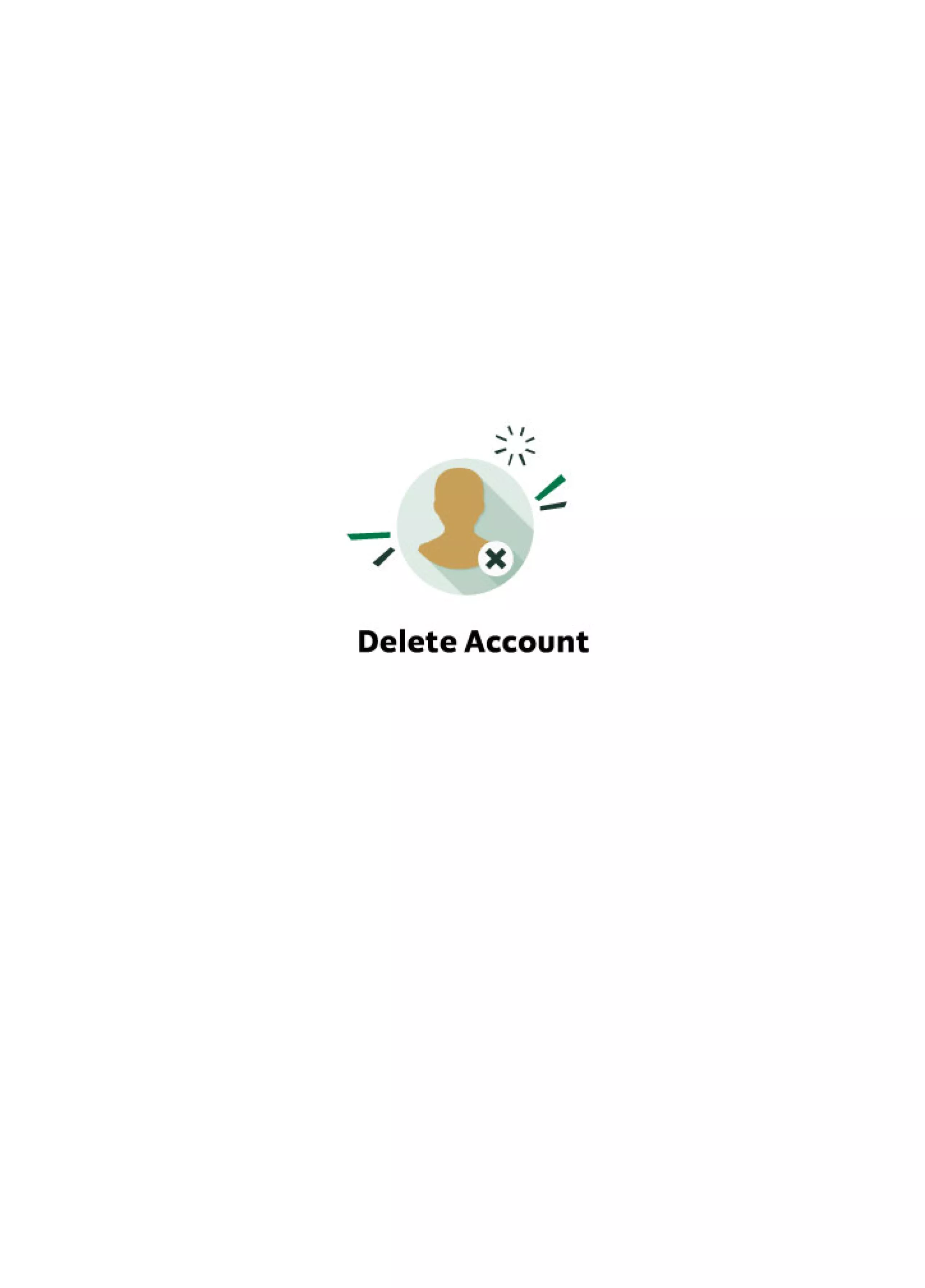 Delete account