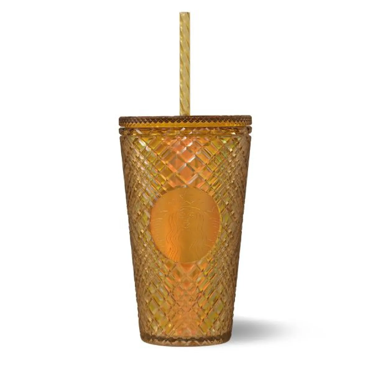 Cold Cup Plastic Gem Gold 