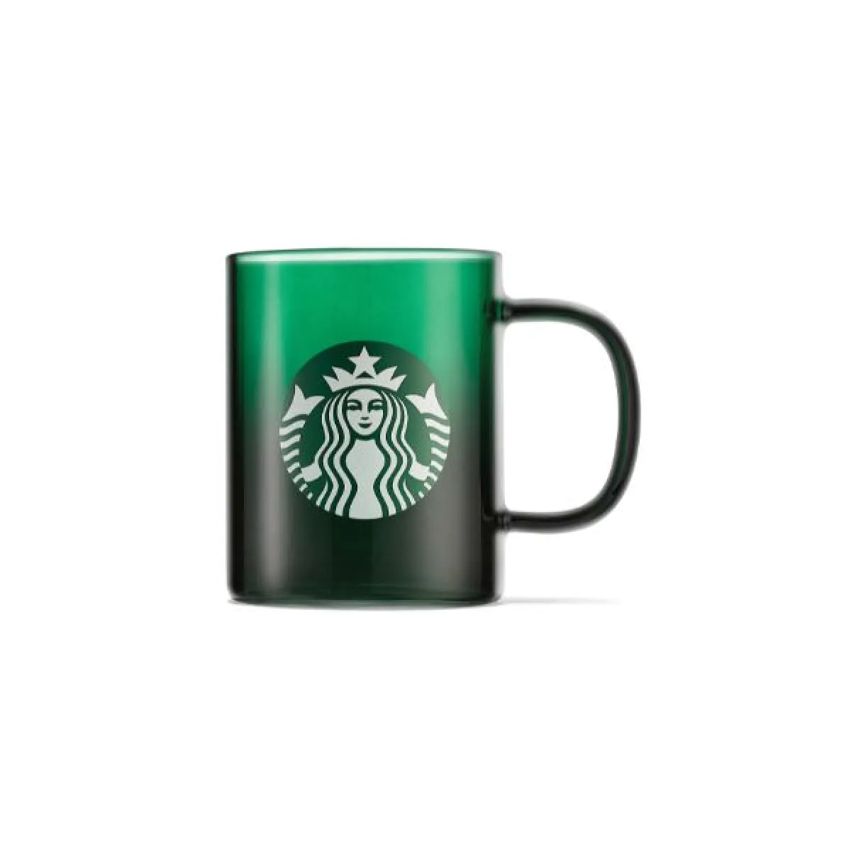 Mug Glass Green Gradient 12oz